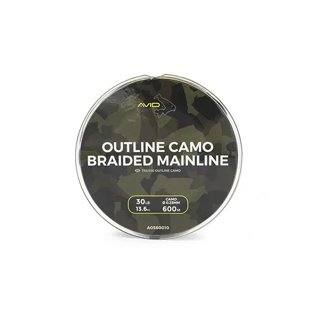 Fir Textil Avid Carp Outline Camo Braided Mainline, 30lb, 600m