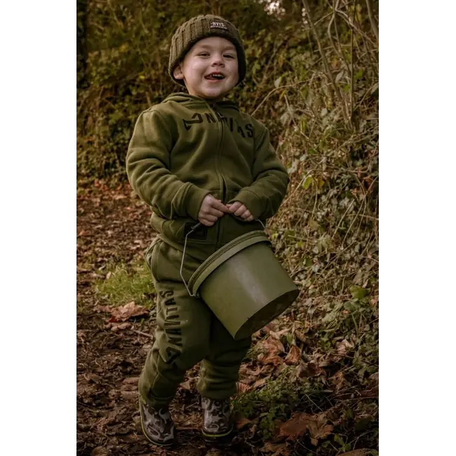 Hanorac de Copii Navitas Core Kids Green Zip Hoody