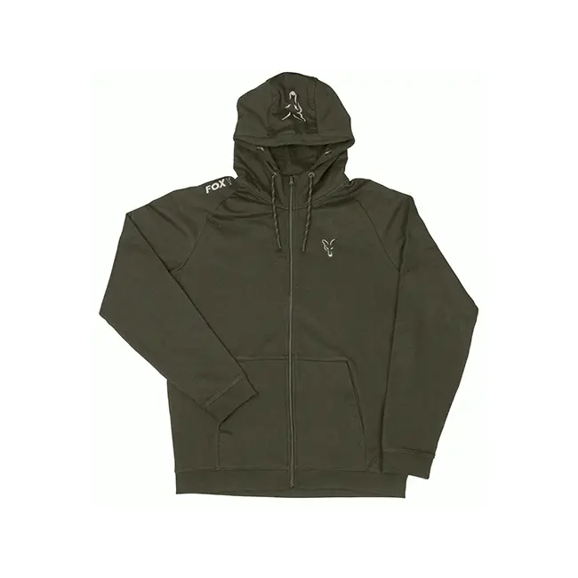 Hanorac FOX Collection Green & Silver Lightweight Hoodie