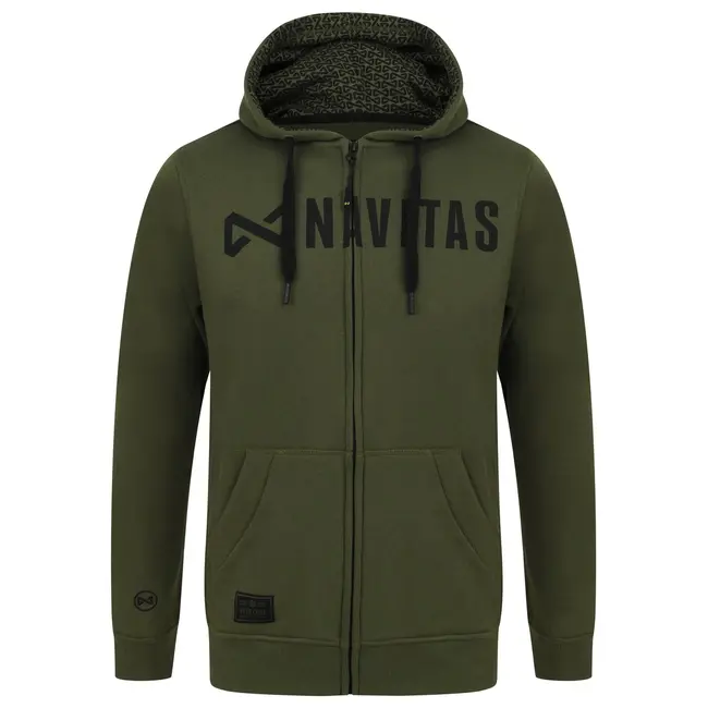 Hanorac cu Fermoar Navitas Core Green Zip Hoody