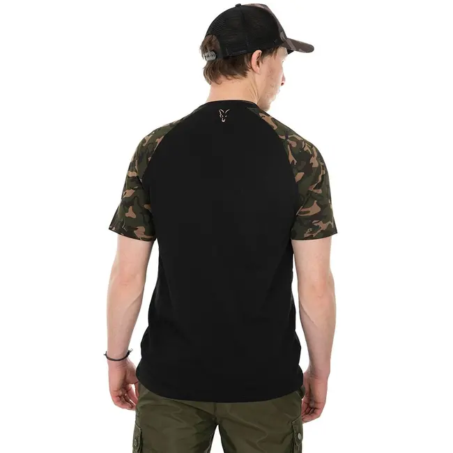 Tricou Fox Raglan T-Shirt Black/Camo