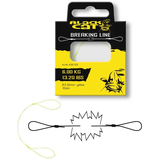 Montura Somn Black Cat Breaking Line, Yellow, 10buc/plic