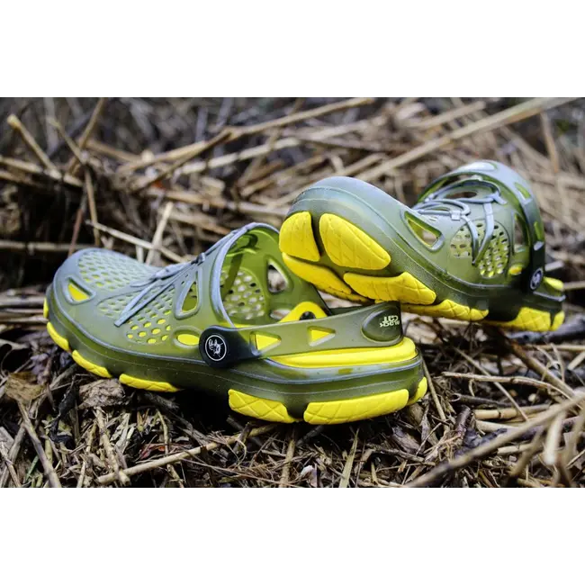 Papuci Black Cat Cat Clogs, Galben/Verde