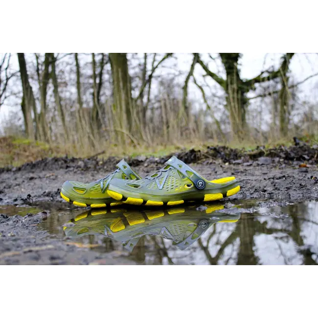 Papuci Black Cat Cat Clogs, Galben/Verde