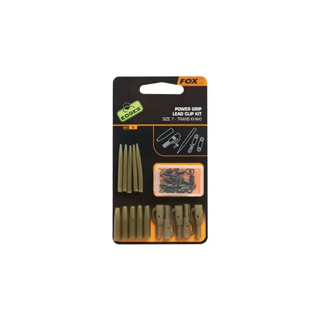 Kit Monturi Fox Edges Power Grip Lead Clip, 5x5buc/plic