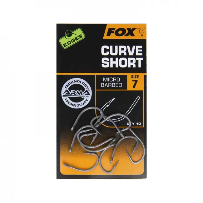 Carlige Fox Edges Armapoint Curve Shank Short,10 buc/plic