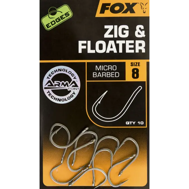 Carlige Fox Edges Armapoint Zig&Floater,10buc/plic