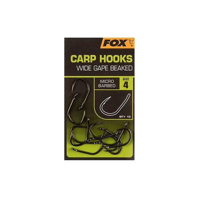 Carlige FOX Wide Gape Beaked, 10buc/plic