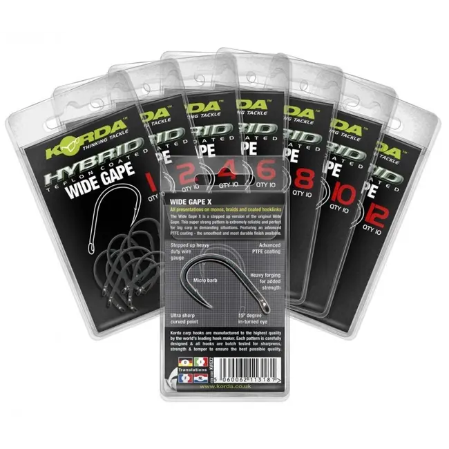 Carlige Korda Wide Gape, 10buc/plic