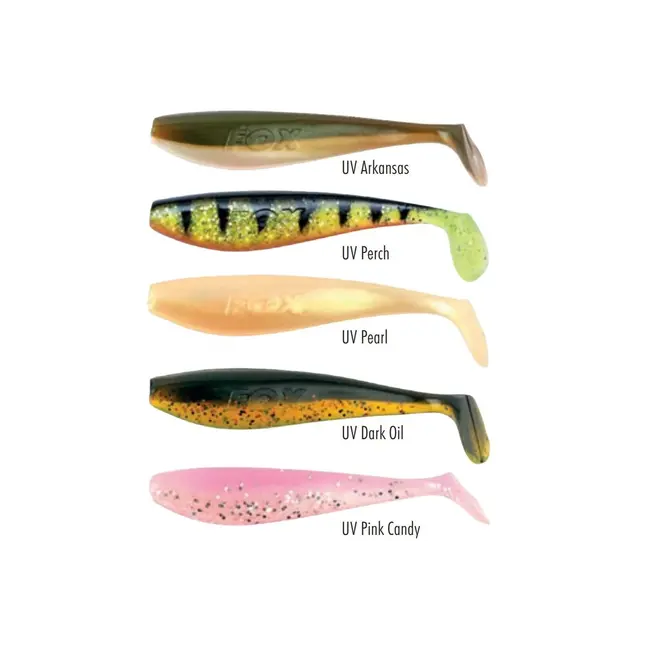 Kit Shad Fox Rage Zander Pro Shad UV Mixed Colour, 7.5cm, 5buc/plic
