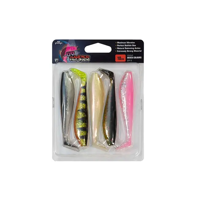 Kit Shad Fox Rage Zander Pro Shad UV Mixed Colour, 10cm, 5buc/plic