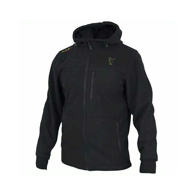 Jacheta cu Gluga Fox Wind Blocker Hood, Black/Orange