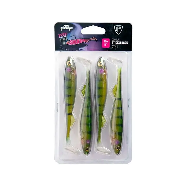 Shad Fox Rage Slick Shad Ultra UV, Stickleback, 11cm, 4buc/plic