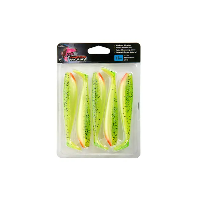 Shad Fox Rage Zander Pro Ultra UV, Lemontiger, 10cm, 5buc/blister