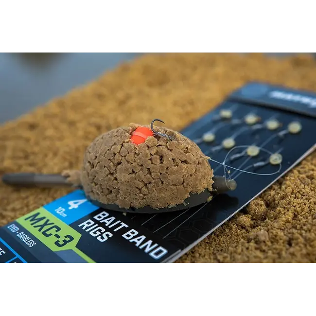 Riguri Matrix MXC-3 Barbless Bait Band Rigs, 10cm, 8buc/plic