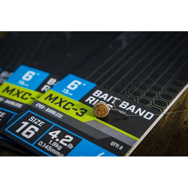 Riguri Matrix MXC-3 Barbless Bait Band Rigs, 15cm, 8buc/plic