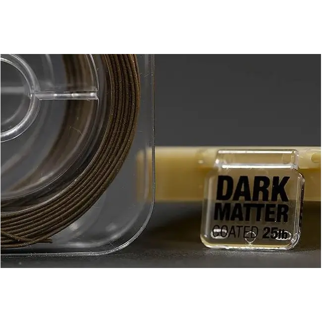 Fir Textil Cu Camasa Korda Dark Matter Super-Heavy Tungsten Coated Hooklink Gravel Brown, 10m