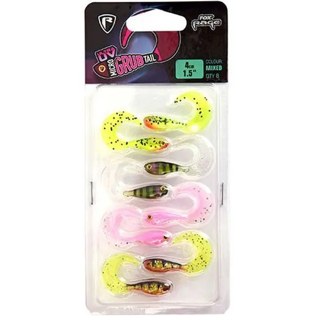 Grub Fox Rage UV Micro Grub, 4cm, 8buc/plic
