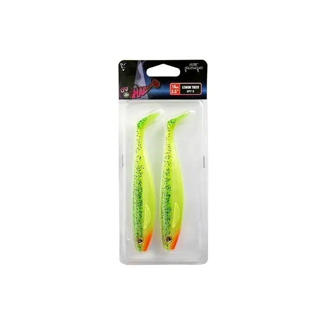 Shad FOX Rage Pro Shad, UV Lemontiger, 14cm, 2buc/blister