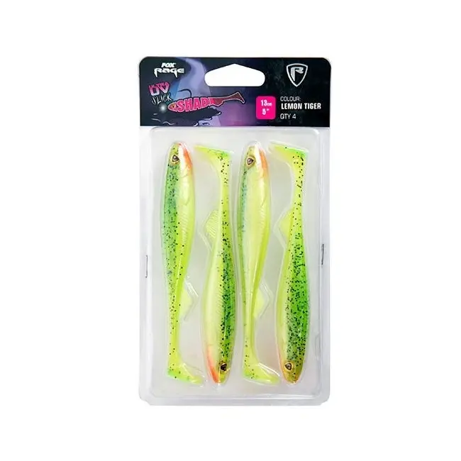 Shad Fox Rage Slick Ultra UV, Lemontiger, 13cm, 4buc/blister