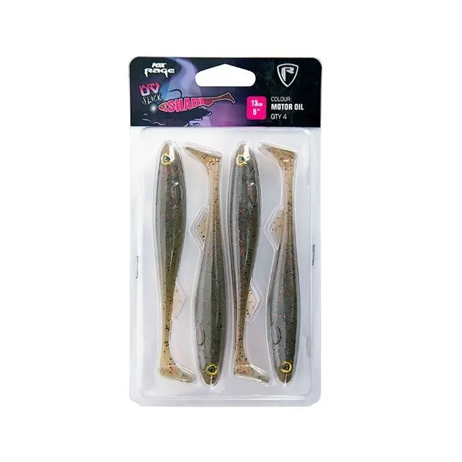 Shad Fox Rage Slick Ultra UV, Motoroil, 13cm, 4buc/blister