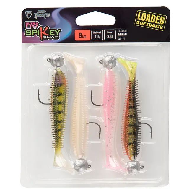 Shad FOX Rage Spikey Shad UV Loaded, 9cm, 12g, Nr.3/0, 4buc/blister