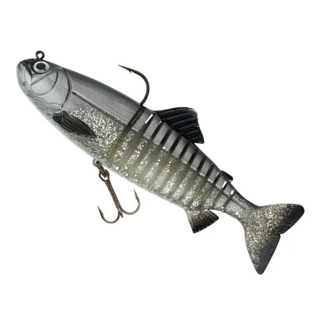 Swimbait FOX Rage Replicant Jointed, UV Silver Bait Fish, 23cm, 150g
