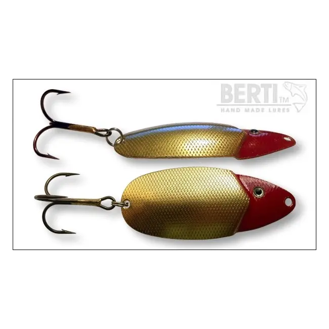 Lingura Oscilanta Bertilure Lucky Red Head XXL Gold Amprenta Patrate 7.8cm 13g