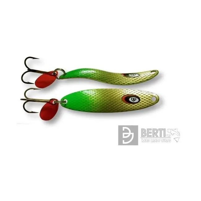 Lingurita Oscilanta Berti Taifun Nr.1, Green Tail, 53mm, 5g