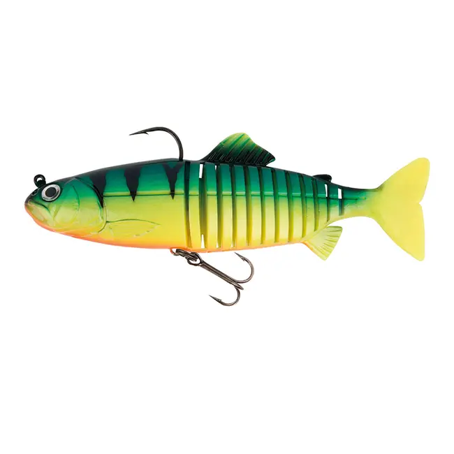 Swimbait FOX Rage Replicant Jointed, UV Firetiger, 23cm, 130g