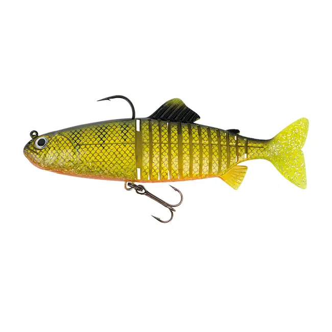 Swimbait FOX Rage Replicant Jointed, UV Natural Perch, 23cm, 130g