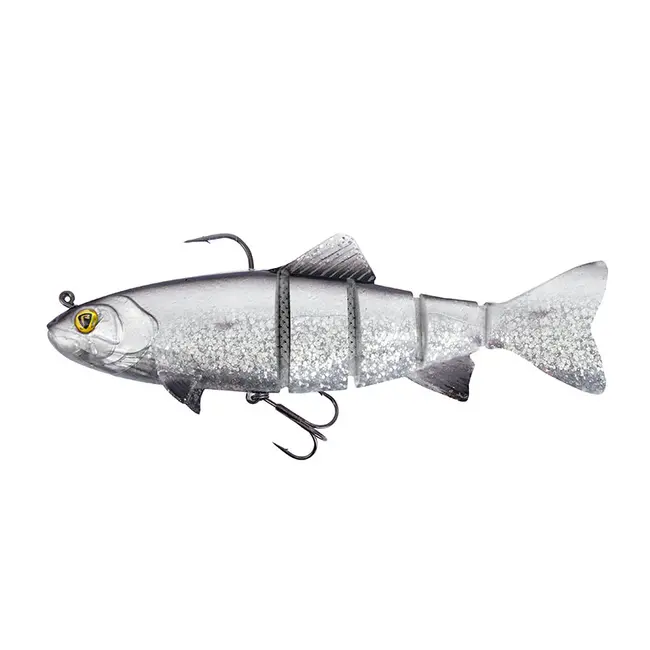 Swimbait FOX Rage Replicant Jointed, UV Silver Bait Fish, 18cm, 80g