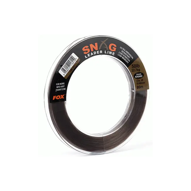 Fir Monofilament Inaintas FOX Snag Leader Line, Trans Khaki