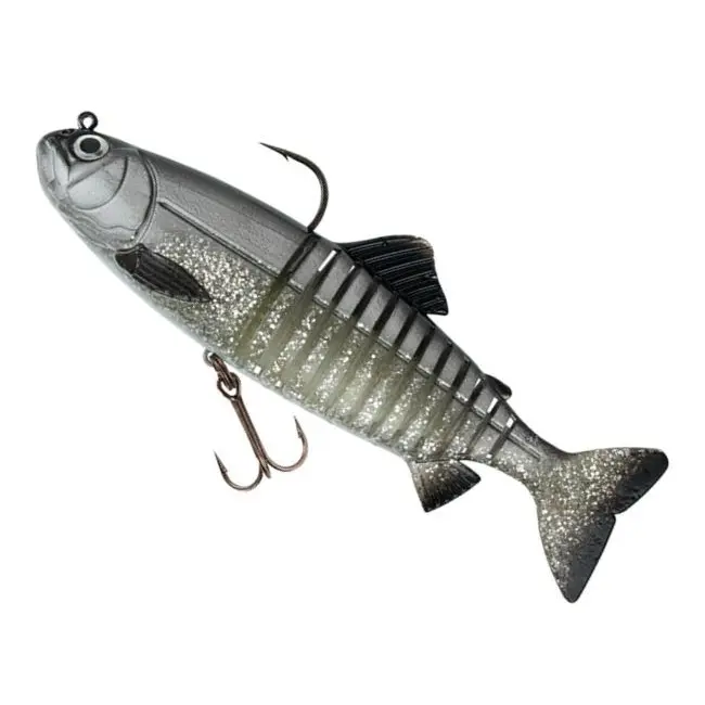 Swimbait FOX Rage Replicant Jointed, UV Silver Bait Fish, 18cm, 80g