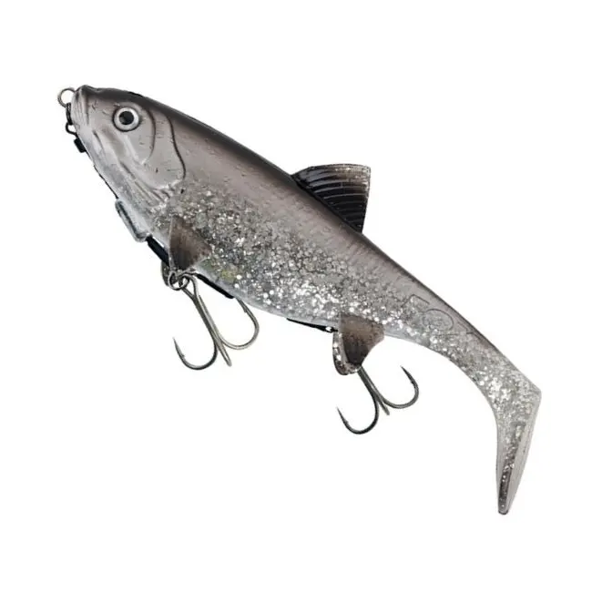 Swimbait Fox Rage Replicant Shallow Legend Colors, UV Silver Bait Fish, 18cm, 65g