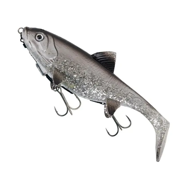Swimbait Fox Rage Replicant Shallow Legend Colors, UV Silver Bait Fish, 23cm, 125g