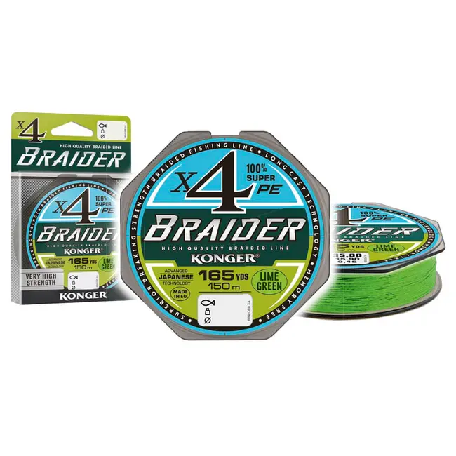 Fir Textil Konger Braider X4 Lime Green 150m 