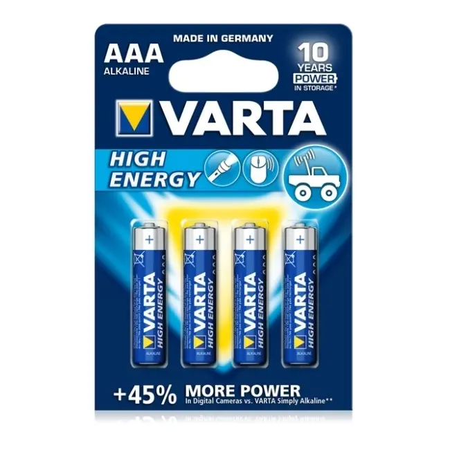Baterie Varta High Energy AAA 1.5V 4buc/set