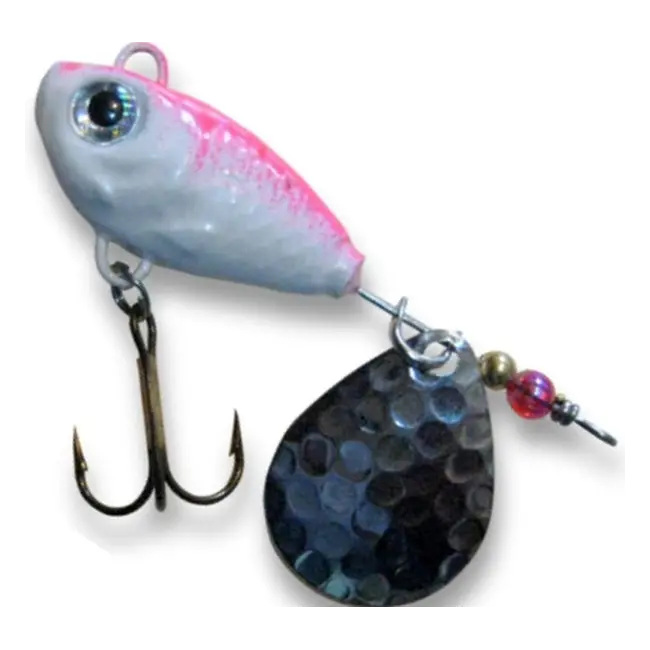 Berti Spinnertail FishHelic Nr.5 Culoare Alb-Roz Fluo 28g