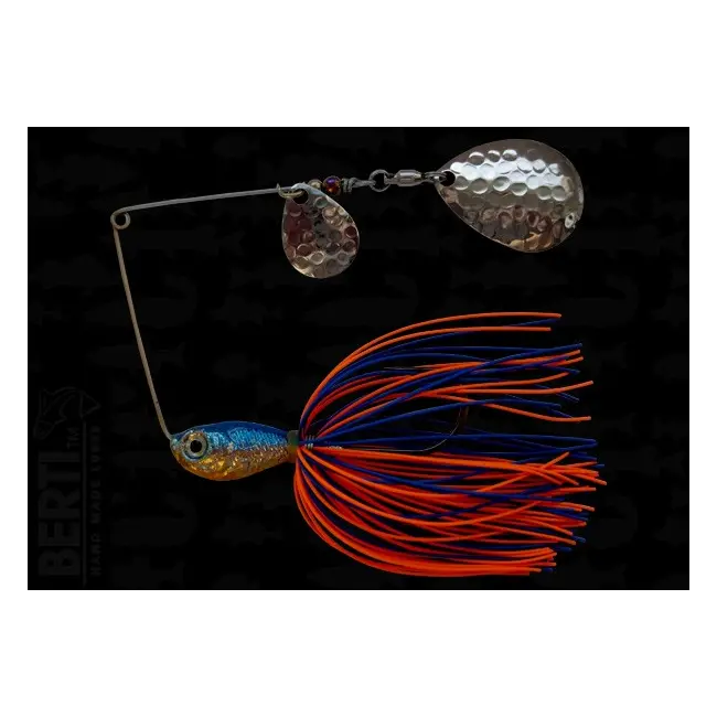 Bertilure Spinnerbait Colorado Nr.2 Colorado Deep Cup 14g Skirt Siliconic Blue - Orange