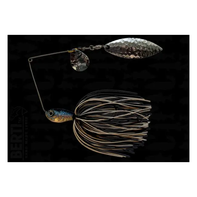 Bertilure Spinnerbait Colorado Nr.2 Salcie Nr.2 14g Skirt Siliconic Alb - Negru