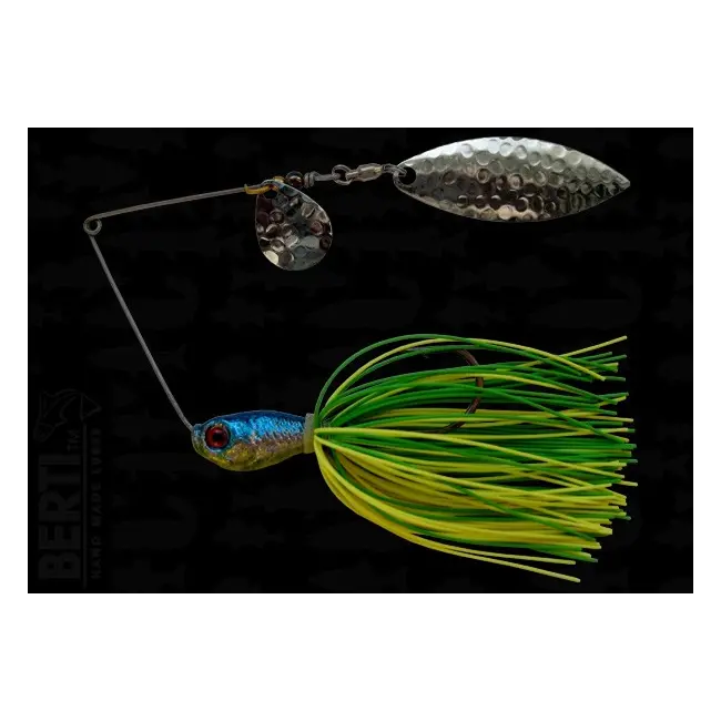Bertilure Spinnerbait Colorado Nr.2 Salcie Nr.2 14g Skirt Siliconic Lime - Chartreuse