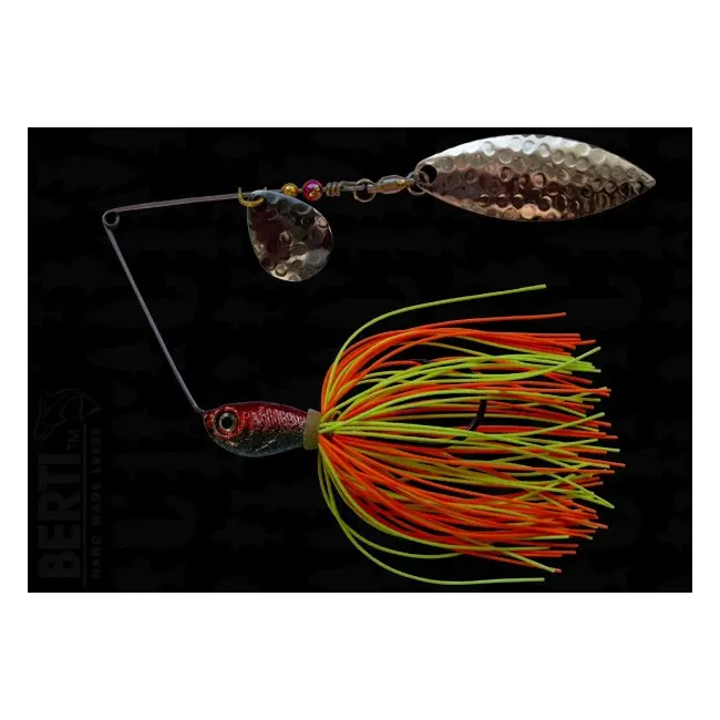 Bertilure Spinnerbait Colorado Nr.2 Salcie Nr.2 14g Skirt Siliconic Orange - Chartreuse