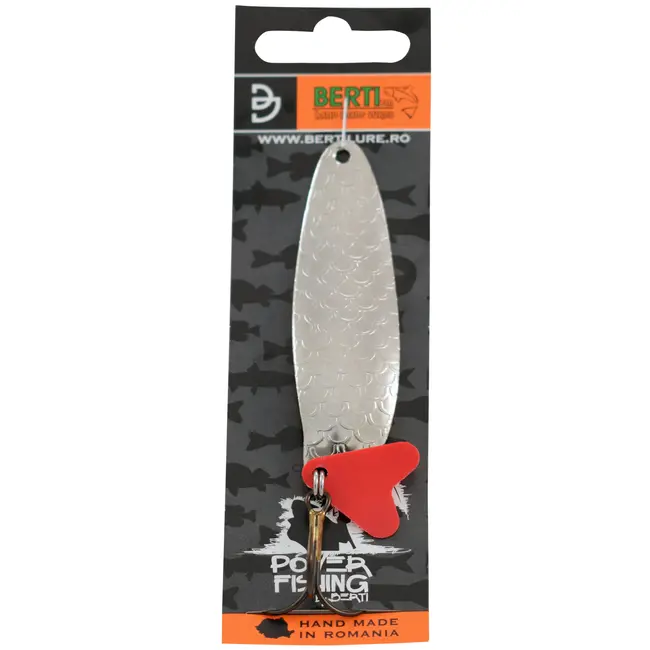 Lingura Oscilanta Bertilure ESe Nr. 2, Amprenta Solzi, Culoare Silver, 8cm, 9g