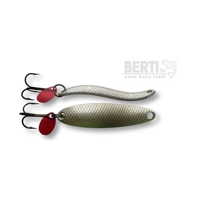 Lingurita Oscilanta Berti Taifun Nr.1, Amprenta Patrate, Silver, 53mm, 9g