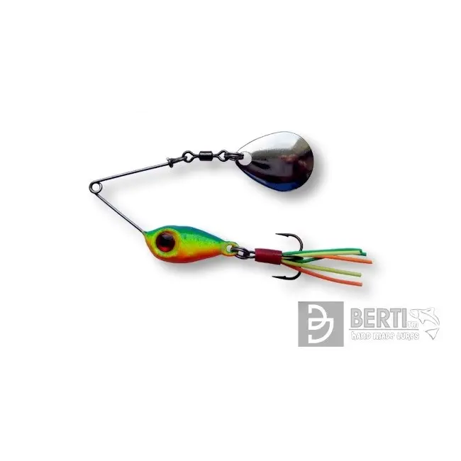 Micro Spinnerbait Berti cu Ancora, Paleta Colorado, Fire Tiger, 3.5g