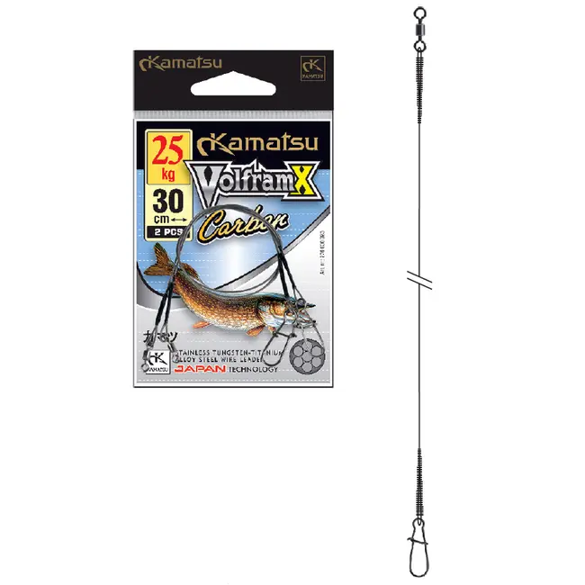 Struna konger Volfram X Carbon Leader 30cm, 2buc/plic