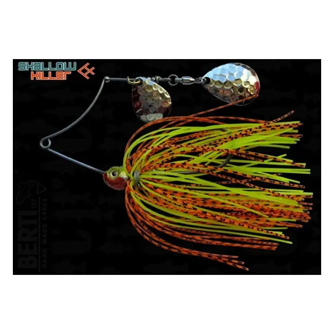 Spinnerbait Berti Shallow Killer Colorado Colorado, Portocaliu/Negru/Chartreuse, 11g