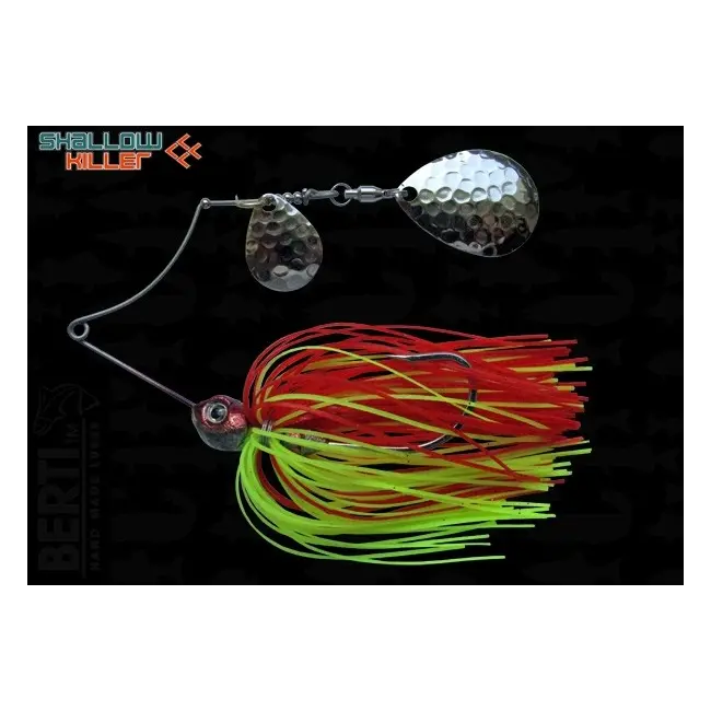 Spinnerbait Berti Shallow Killer Colorado Colorado, Rosu/Chartreuse, 7g