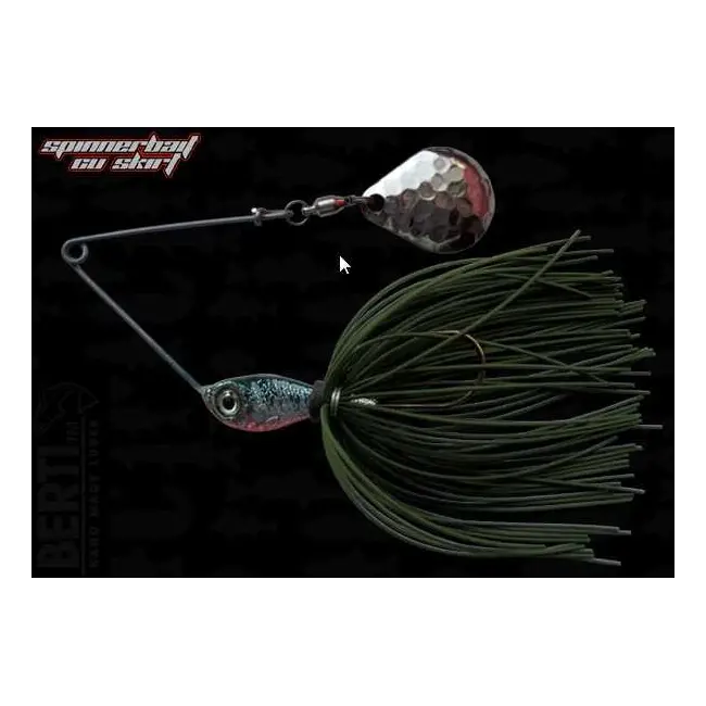 Spinnerbait Bertilure Paleta Colorado Skirt Green Pumpkin 7g